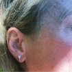 Silver tennisracket earrings