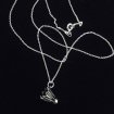 Badminton necklace silver