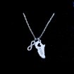 Endless running silver necklace