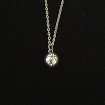 Basketball necklace silver