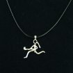 FieldHockey girl necklace