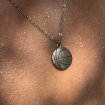 Basketball necklace flat