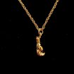 Boxing necklace in gold-plated