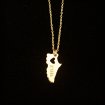 Love to run necklace (gold plated)