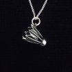 Badminton necklace silver