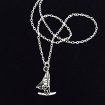 Windsurfing necklace silver