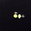 Tennisball earrings (Silver)