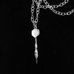 Silver dart arrow necklace