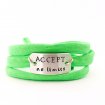 Bestel de Accept no limits armband