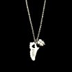 Good luck running necklace (silver)