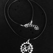 Bicycle necklace black