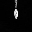 Surfboard necklace silver