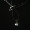 Soccer necklace black