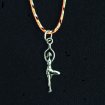 Yoga pendant on colored cord