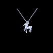 Silver dressage horse