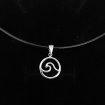 Silver wave necklace