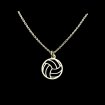  Zilveren volleybal ketting