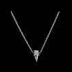 Bestel de   Zilveren spike ketting armband