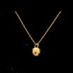 Shot put necklace (gold-plated)