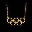 Vergulden Olympische ringen