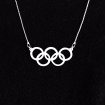 Die Halskette mit fünf Ringen (Sterling Silver)