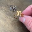  Wielren ring goudkleurig