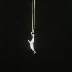 Basketball necklace (silver)