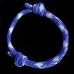 Verstelbare outdoor/surfarmband blauw/wit