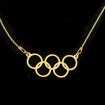 Gold plated Olympic necklace