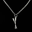 Rowing necklace silver