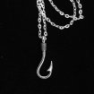 Fishing necklace with hook