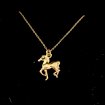 Dressage horse (gold-plated)