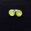 Tennisball earrings (Silver)