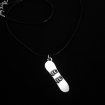 Snowboard necklace black