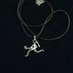 FieldHockey girl necklace