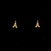 Gold plated Eiffel Tower earrings 2024