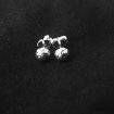 Handball earrings (silver)