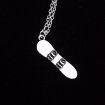 Snowboard necklace