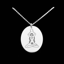 Meditatieketting met Gavbari crystal (zilver) armband