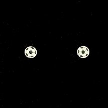Voetbal oorbellen zilver armband