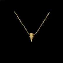 Gouden spike armband