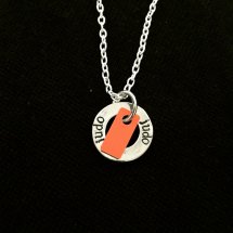 Judoketting met oranje slip of band armband