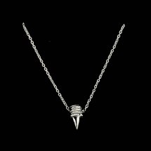  Zilveren spike ketting armband