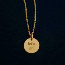 Let's go (verguld) armband