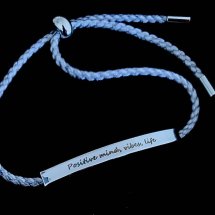Positive mind, vibes, life armband