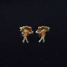 Zilveren dans oorbellen armband