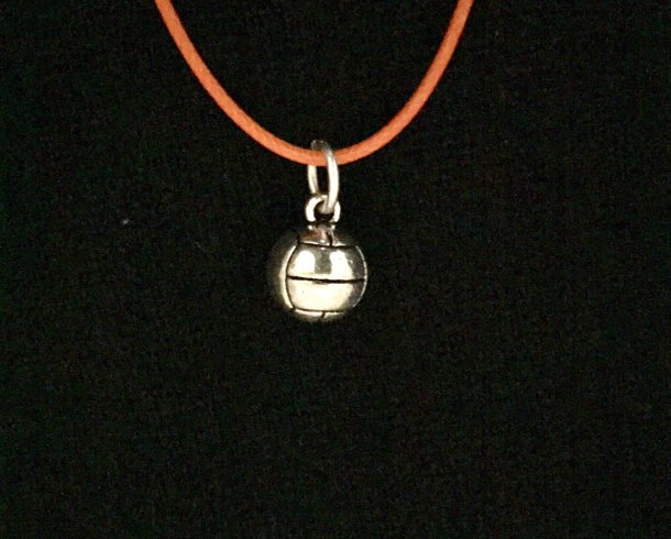 Bestel de Volleybal aan oranje ketting armband