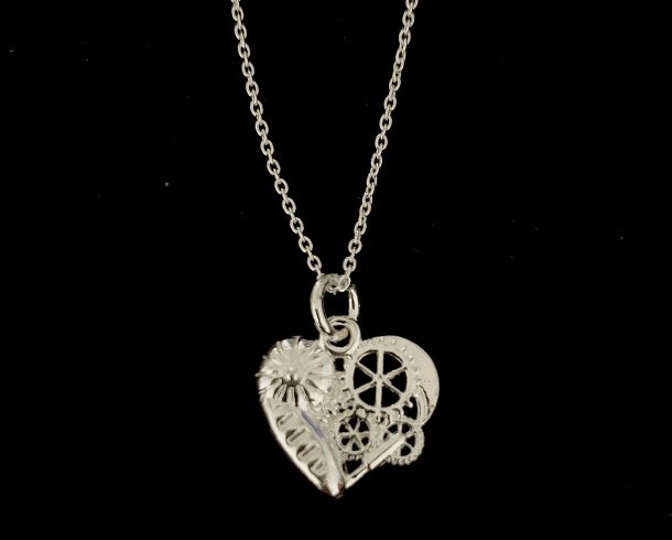 Bestel de Mechanical heart (zilver) armband