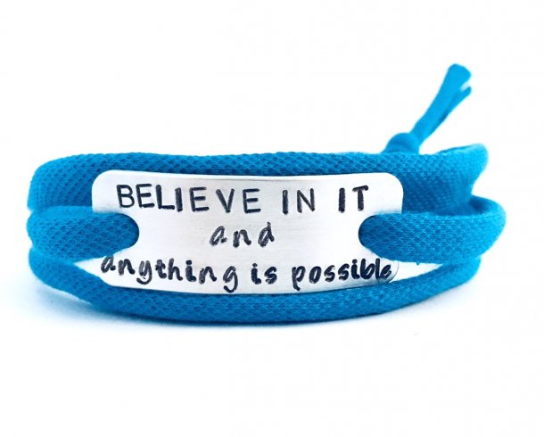 Bestel de Believe in it and anything is possible armband