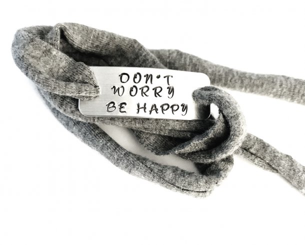 Bestel de Don't Worry be happy armband